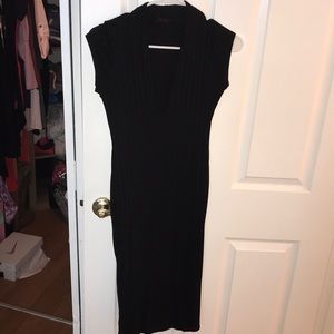 Hot Miami styles midi black dress